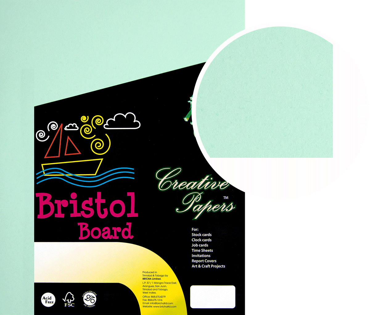 Bristol Boards Green BriCha Paper Products