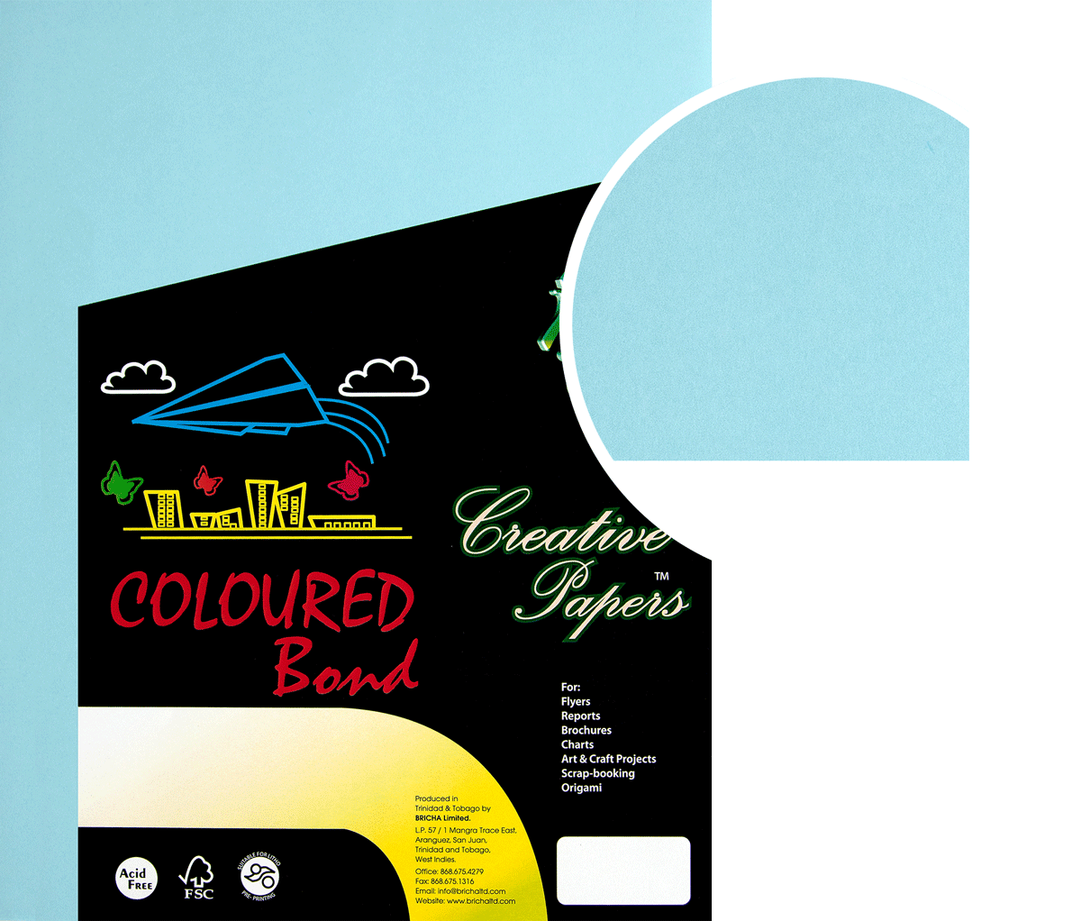 BOND PAPERS BLUE | BriCha Paper Products